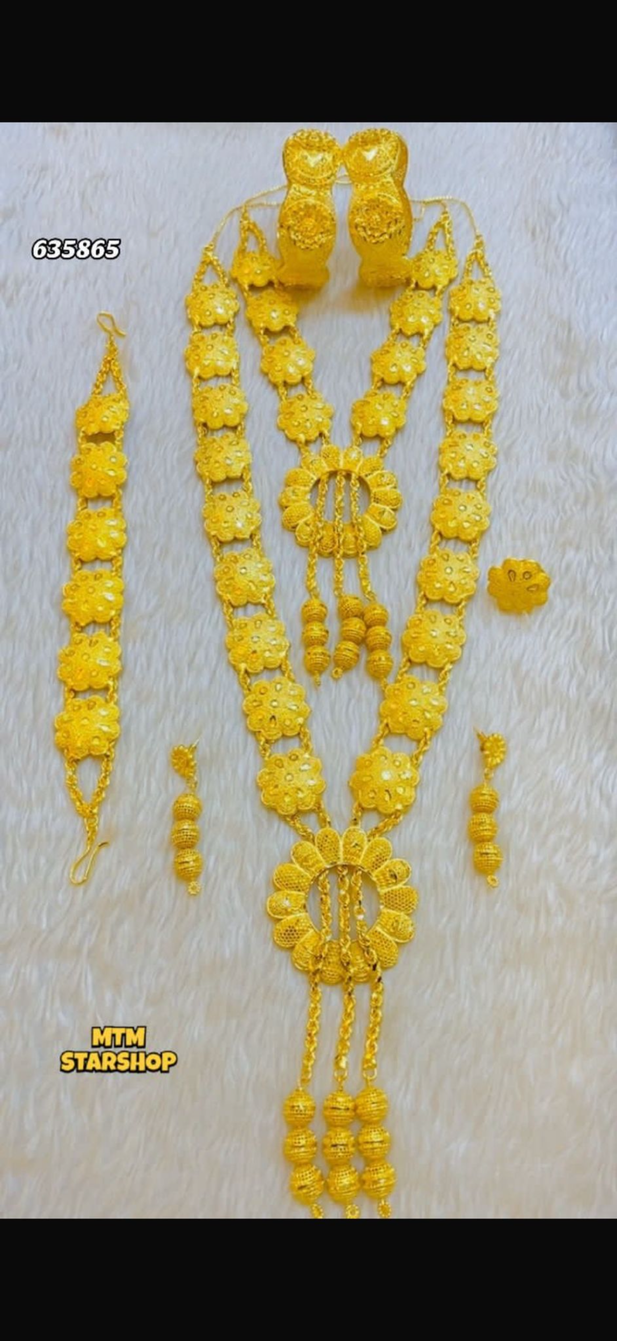 Grande parure + bijoux tête imitation argent trempé (mariée)