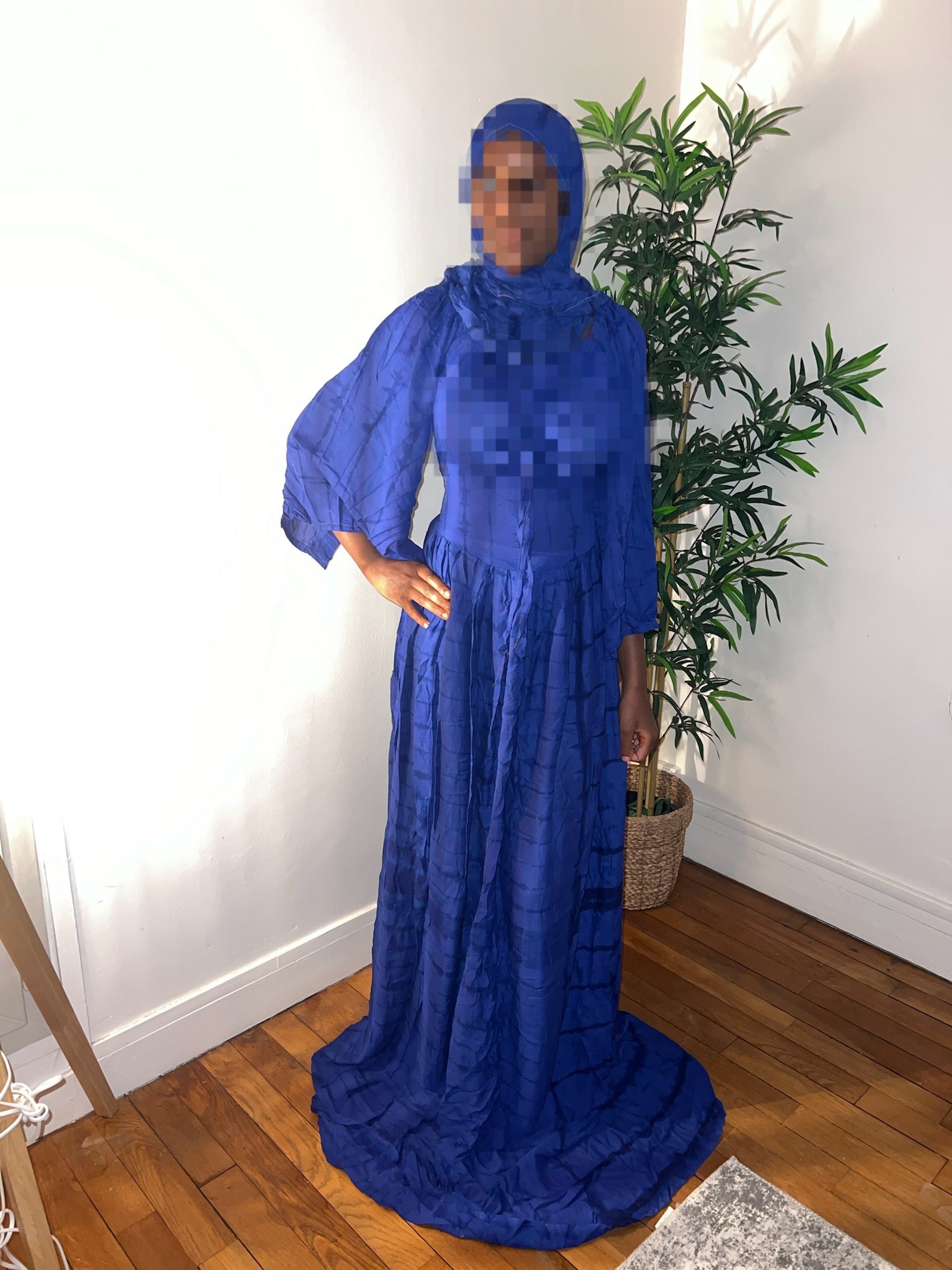 Robe corset bleu marine 1m85