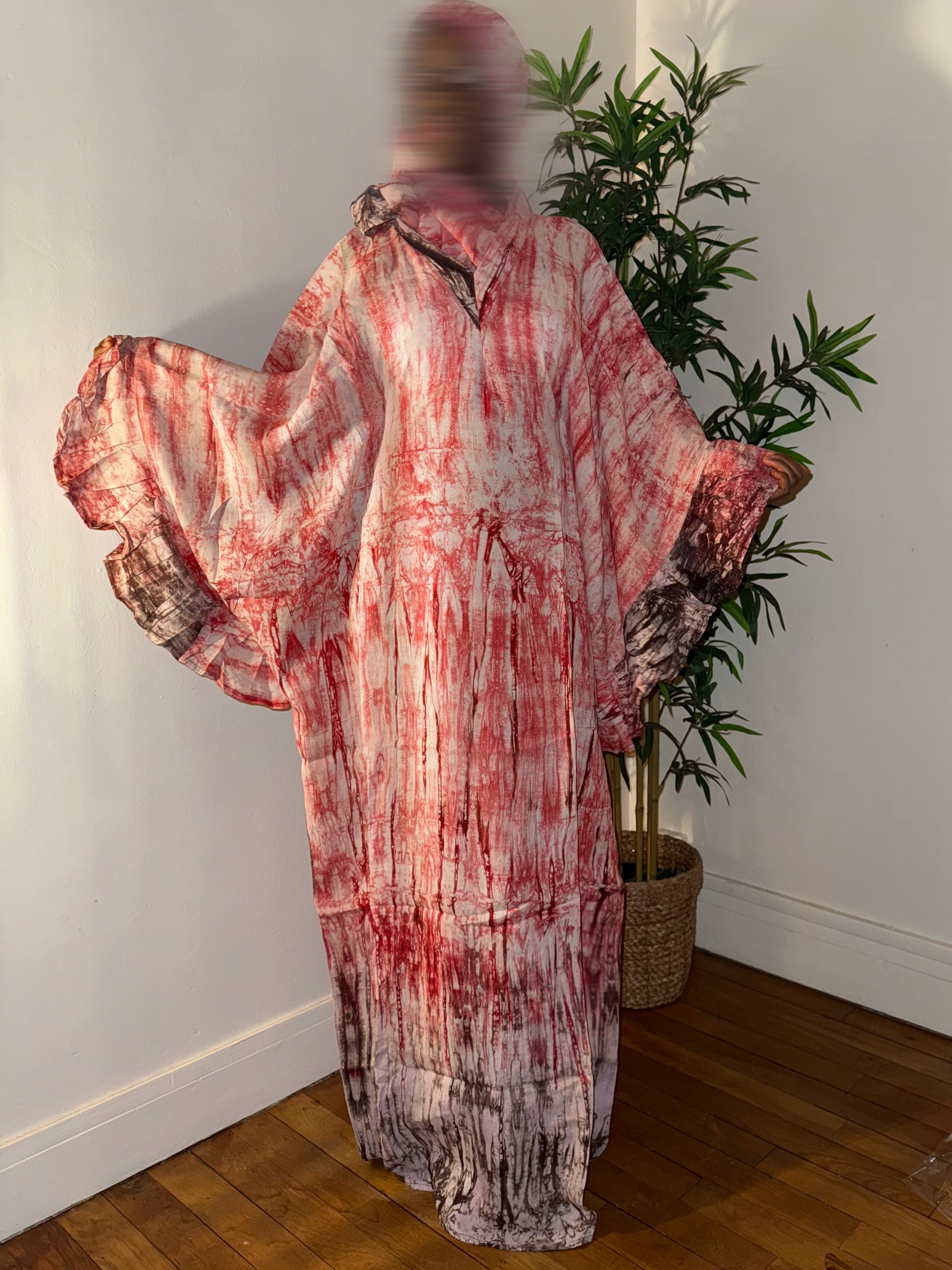 Robe dampe rose 1m70