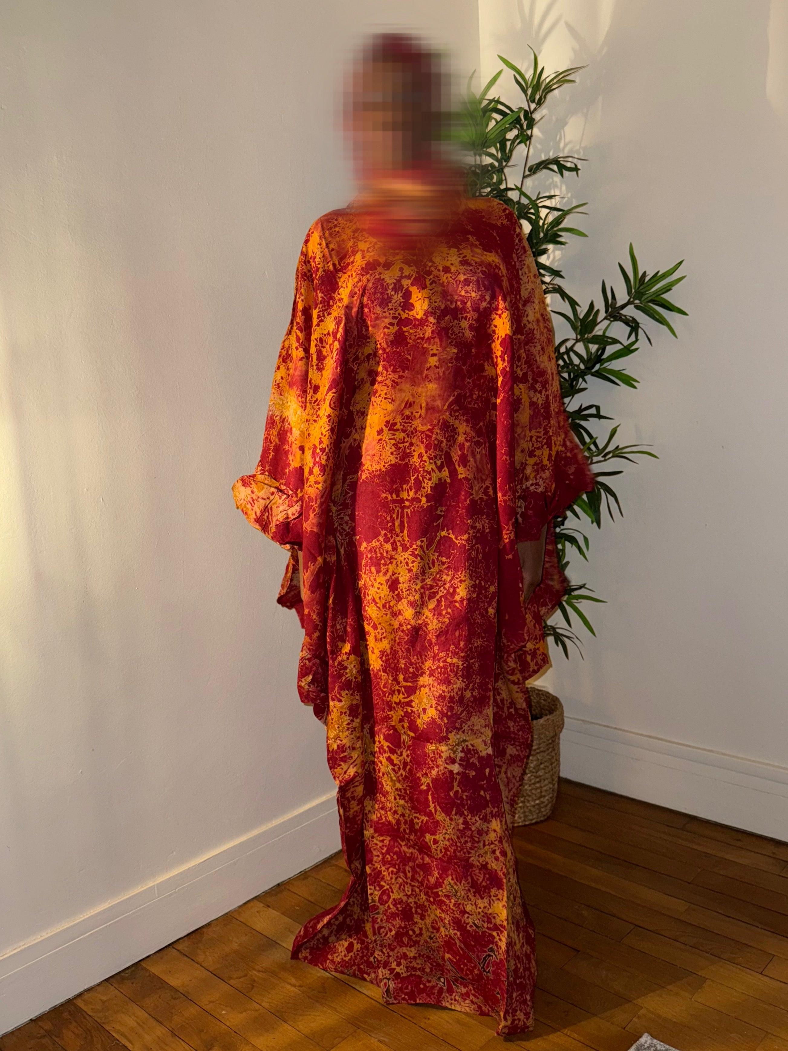 Robe dampe rouge 1m70