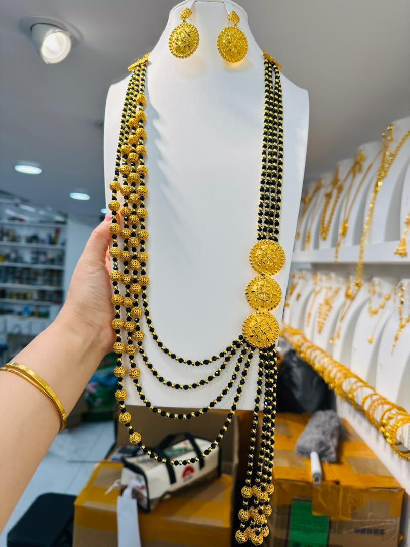 Parure imitation argent trempé