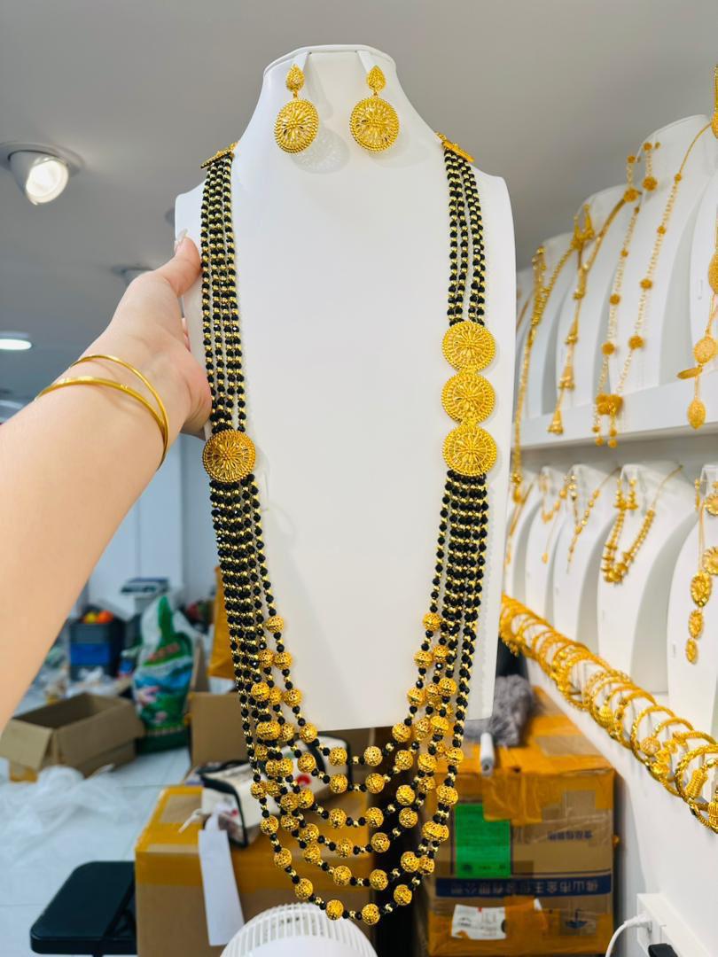 Parure imitation argent trempé