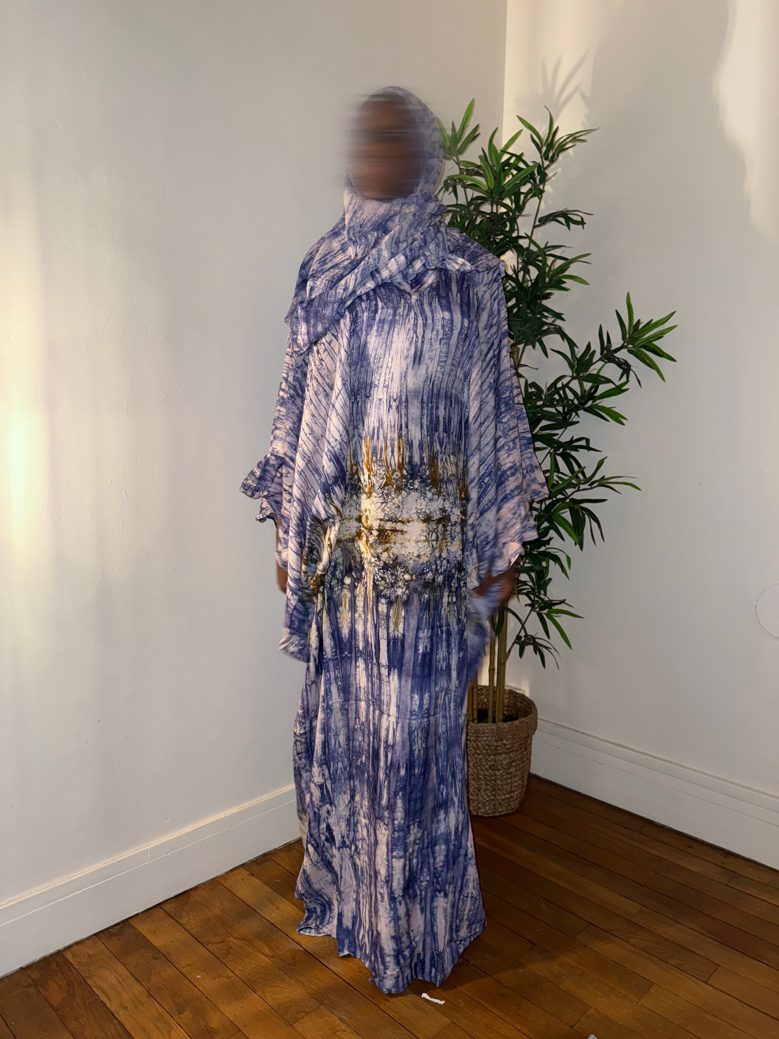 Robe dampe bleu 1m70