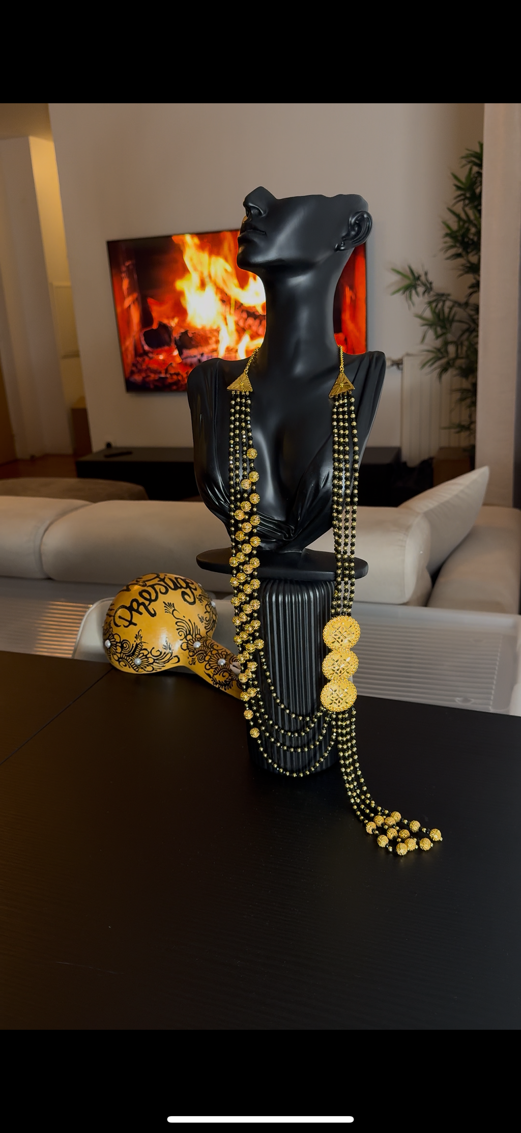 Parure imitation argent trempé