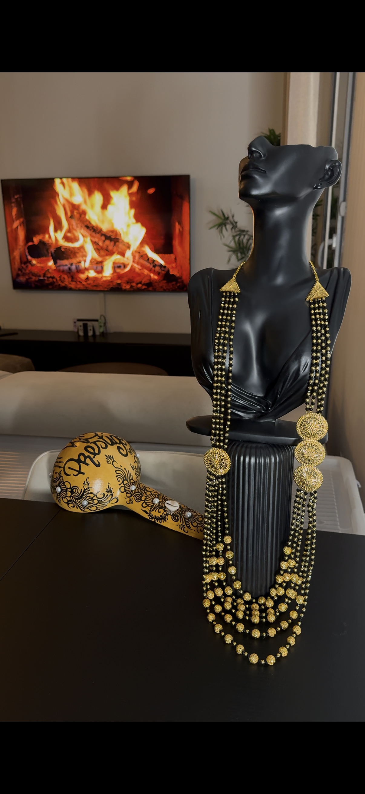 Parure imitation argent trempé