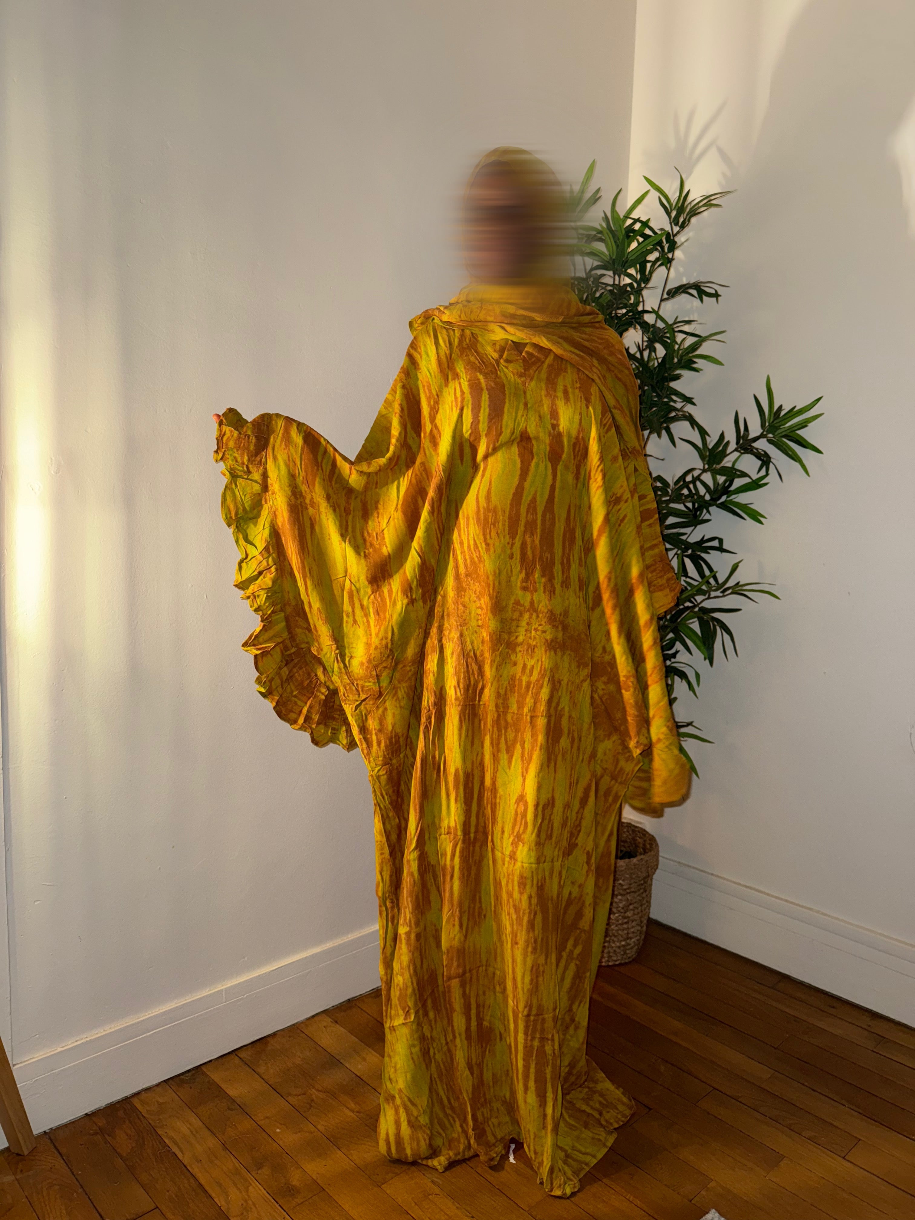 Robe dampe vert/marron 1m75