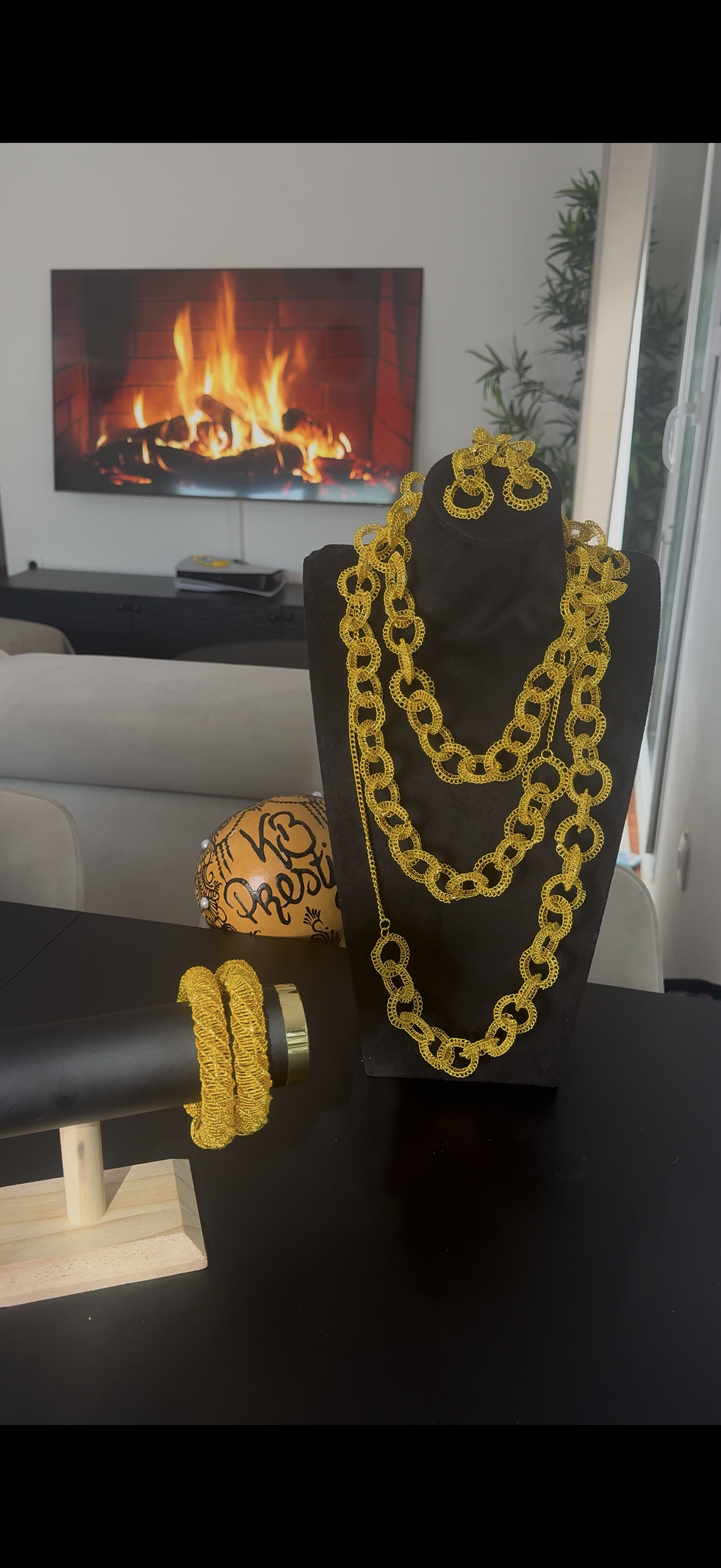 Ensemble gros Djoloroni et bracelet