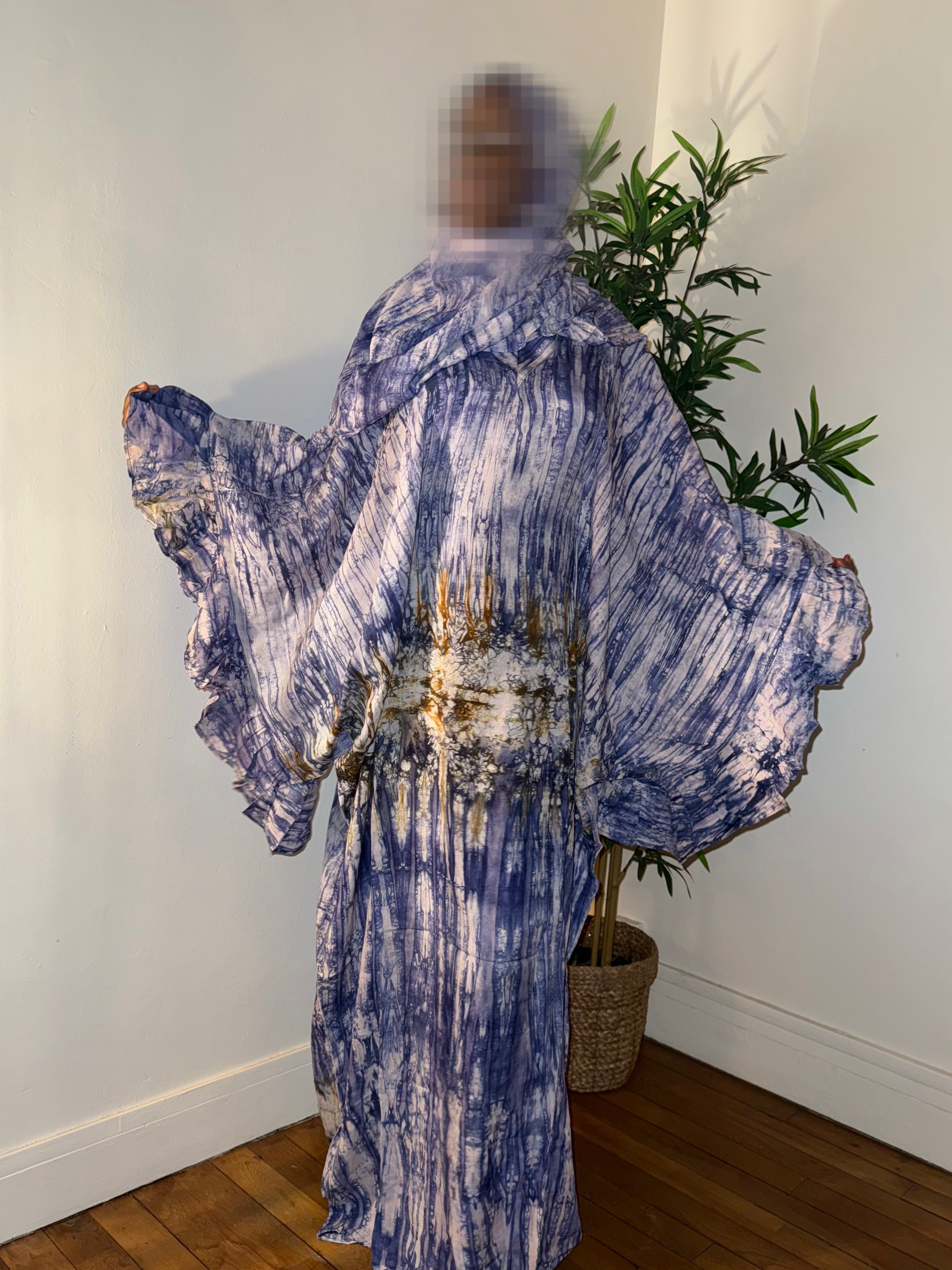 Robe dampe bleu 1m70