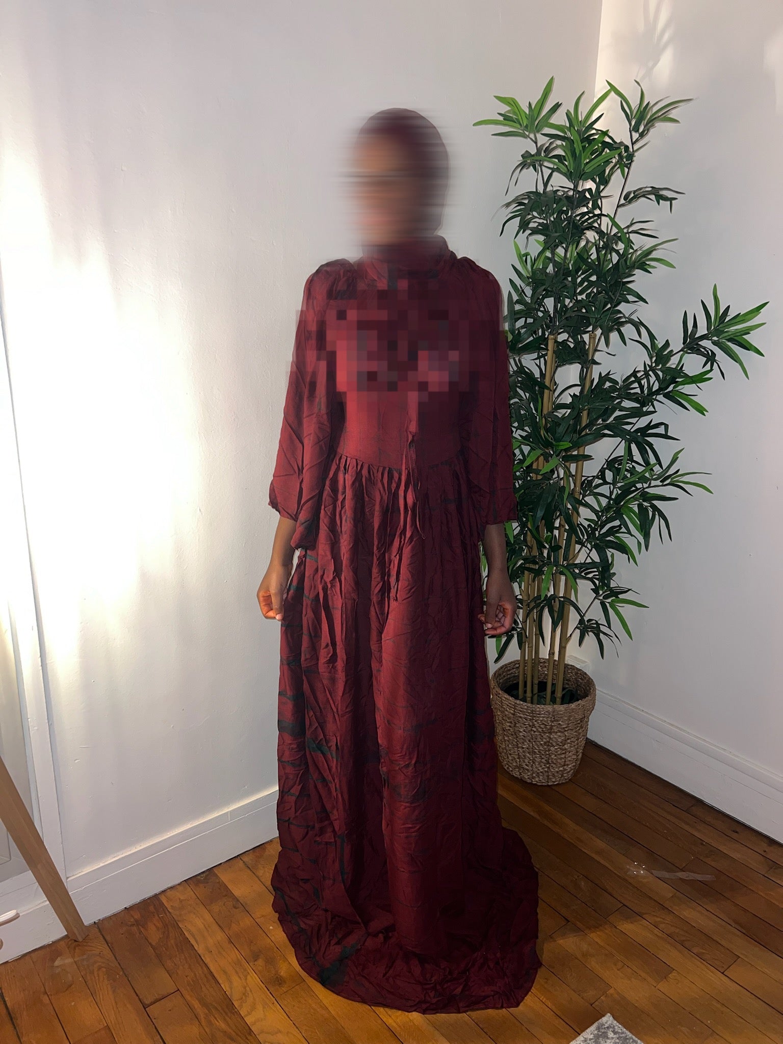 Robe corset bordeaux 1m85