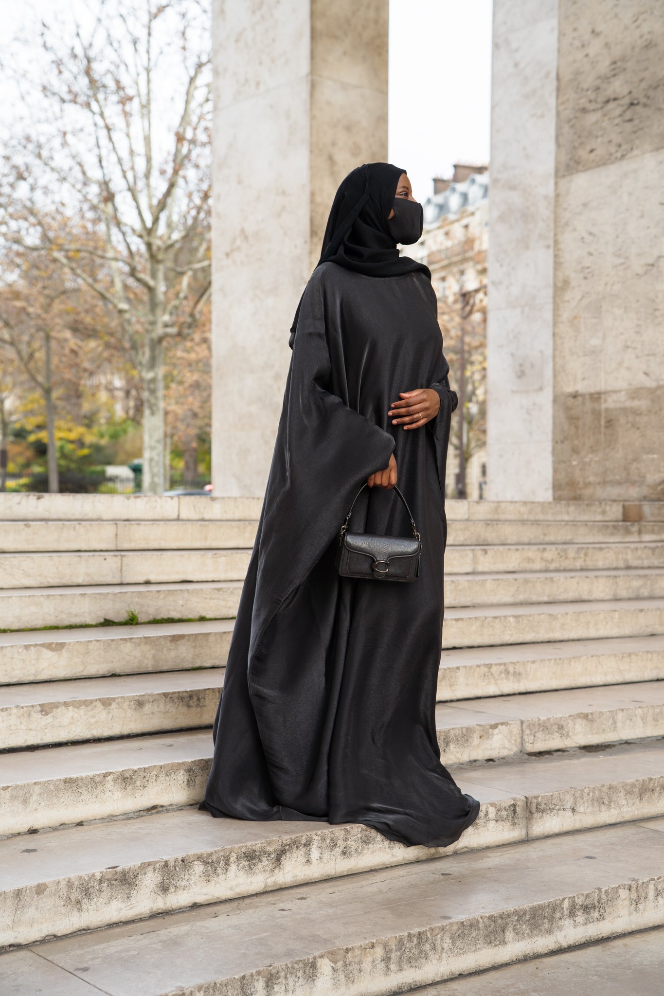 Abaya Satiné