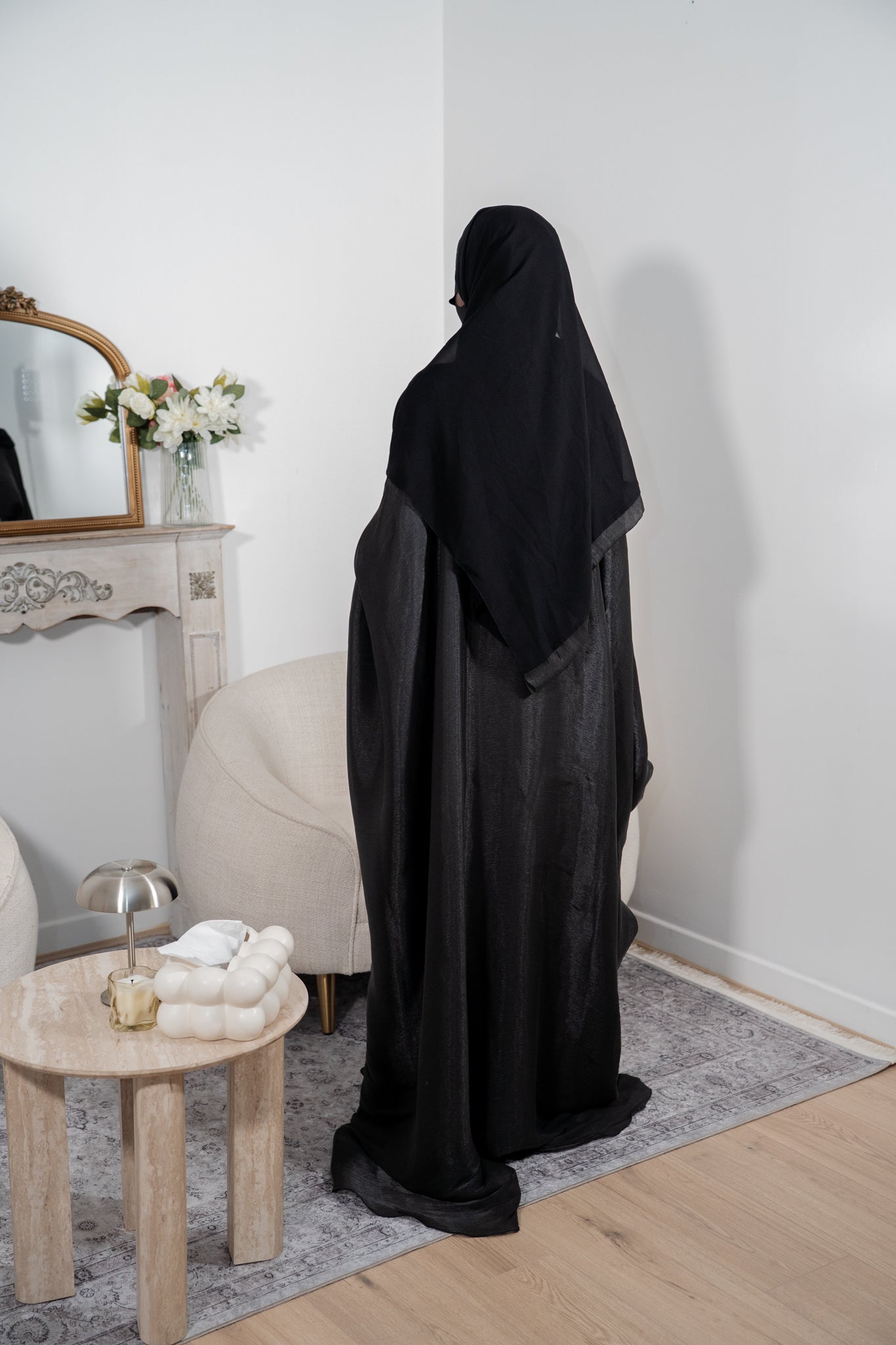 Abaya Satiné