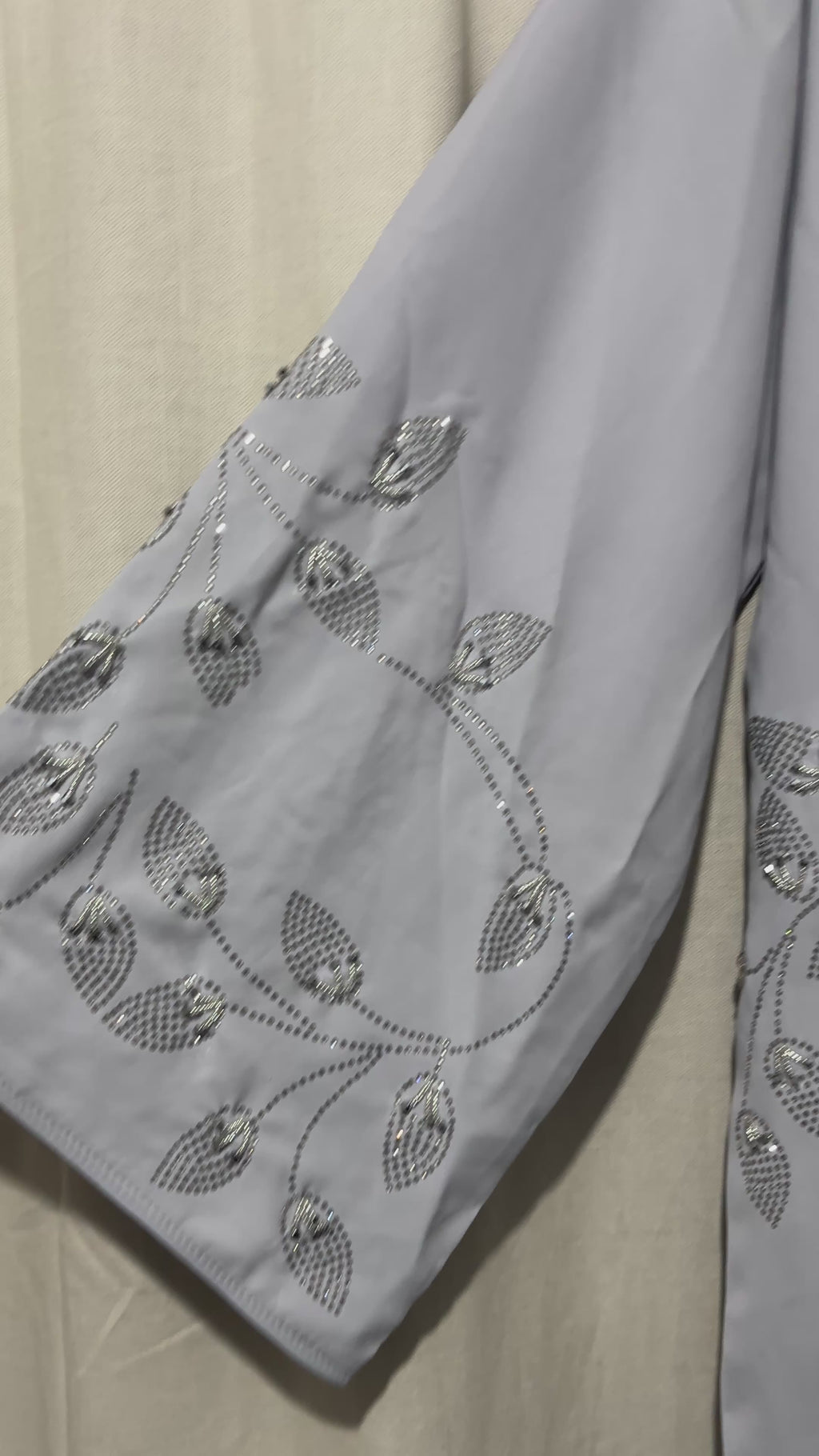 Abaya Gris perle (54)