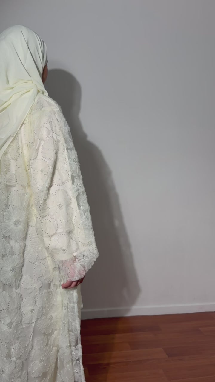 Abaya Jade Jaune Beurre